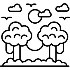 Amazon Rainforest Icon