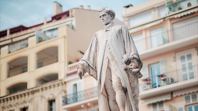 The Statue of Lord Brougham memorial in Cannes, France