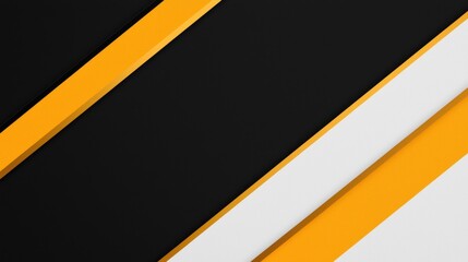Stylish geometric background featuring bold black, white, and yellow stripes. Perfect for modern design projects and creative presentations.