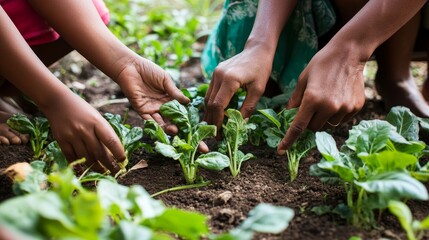 Cultivating Connection: Vibrant Family Garden in Rural Serenity