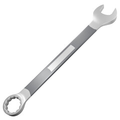 3D Combination Wrench Illustration – Realistic Tool Design for Mechanics and DIY Projects