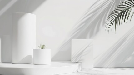 E-commerce product white display background offers a clean and professional look. Ideal for showcasing various products and attracting customers