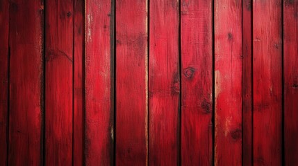 Red Wooden Planks with Texture Background