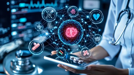 Fototapeta premium Hormone Imbalance in Polycystic Ovary Syndrome