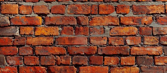 Obraz premium Natural Red Brick Wall Free Space For Design