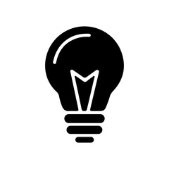 Lamp icon set. Light bulb icon.