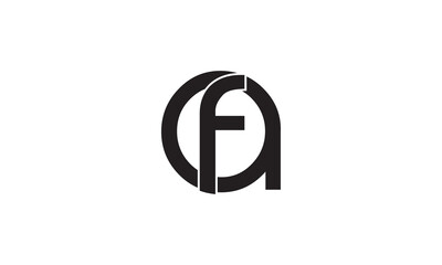 AF Alphabet letter logo, AF logo, af initial logo