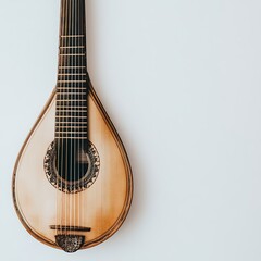 Obraz premium A lute on a white background.