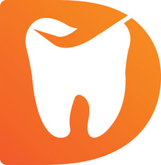 Dentalcare D logo design. Mouth care D logo vectors. Mouthwash D icon vectors. Healthcare D logo design. Hospital logo vectors. Patient care logo design. Clean icon design. Medicine care D logo design