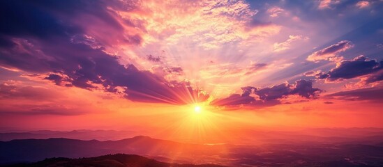 Obraz premium The Sky Scenery In The Sunrise