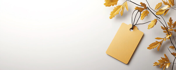 Minimalist price tag with value arrows, cost assessment, 3D illustration