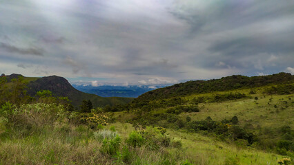 Beautiful mountains in the mountains of Minas Gerais, Brazil. The name is Serra da Calcada and it is next to the city of Belo Horizonte