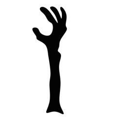 Zombie hands silhouettes. Halloween decor