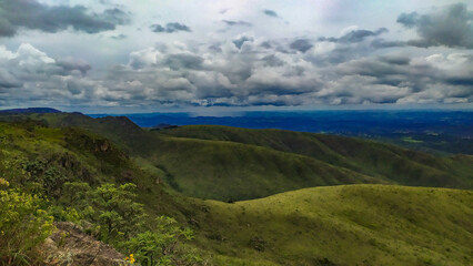 Beautiful mountains in the mountains of Minas Gerais, Brazil. The name is Serra da Calcada and it is next to the city of Belo Horizonte