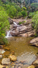 Small cascade  in the mountains of Minas Gerais, Brazil. The name is Serra da Calçada and it is next to the city of Belo Horizonte