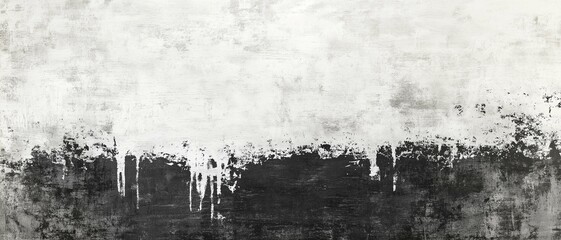 black and white grunge texture background,minimalist style,copy space,brush strokes.banner.