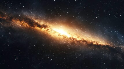 Fototapeta premium A stunning view of a galaxy illuminated by stars, showcasing the beauty of the universe.