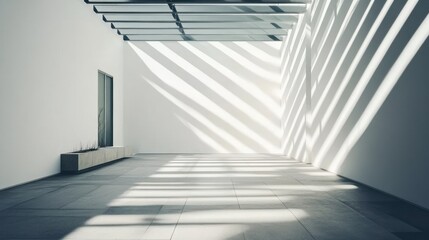 Obraz premium Sunlight Streaming Through Glass Roof in Modern Interior