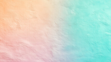 The background features a soft gradient with a vaporwave effect, transitioning from turquoise to pastel pink tones.