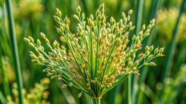 Green and vibrant Cynodon dactylon doob lawn grass plant and leaves from an aerial perspective