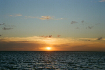 sunset over the sea