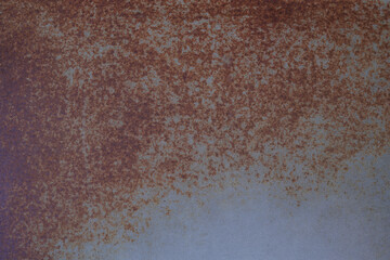 Old gray iron board, corroded and rusty. Close-up,(Focus on a specific point