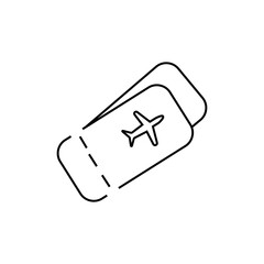 ticket related icon isolated on background