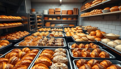 A baker's paradise freshly baked bread and pastries