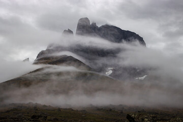 View of Ulamertorsuaq mountain and surrounding area in Tasermiut fjord (South Greenland)