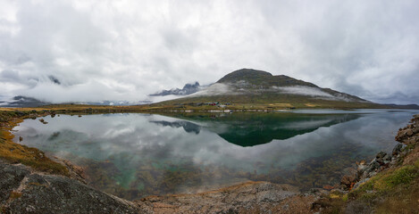 View of Ulamertorsuaq mountain and surrounding area in Tasermiut fjord (South Greenland) © julen
