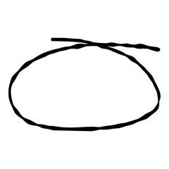 Outline hand painted frame doodle PNG isolated shape. Hand drawn line shape. Simple stroke grunge icon. Minimalist cartoon playful shape logo