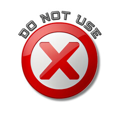 Obraz premium DO NOT USE RED 