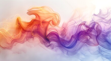 Fototapeta premium Abstract colorful smoke background. Fantasy fractal texture.