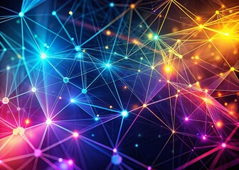 Fototapeta premium Abstract Technology Background with Animated Lines and Dots for Modern Design Projects