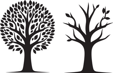 Fototapeta premium Silhouette tree photo and vector images