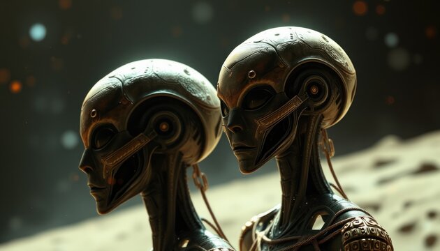 Futuristic alien companions a glimpse into extraterrestrial intelligence