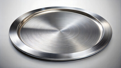 Silver serving tray with a sleek design and polished finish for culinary presentation