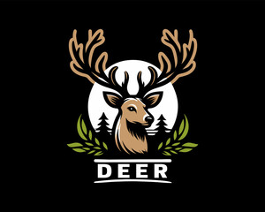 deer head vector