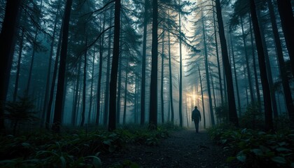 Fototapeta premium Into the depths of the enchanted forest