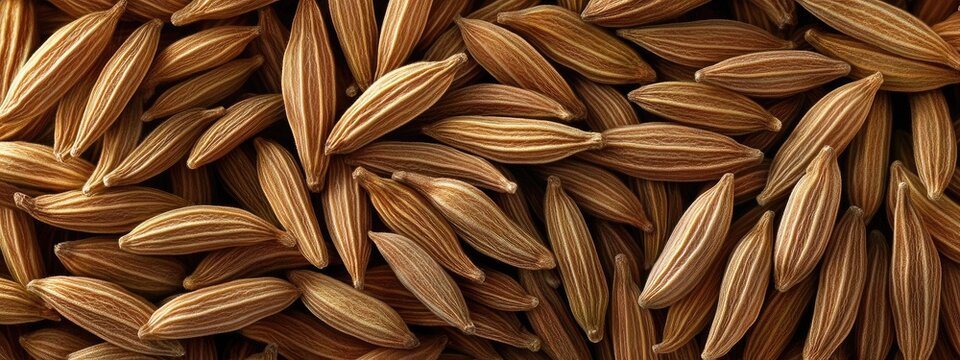 Background with texture of cumin seeds.