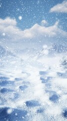 Obraz premium Artistic Representation of the North Pole in Snow