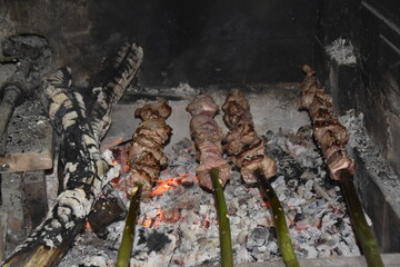 Espetada madeirense em pau de louro
