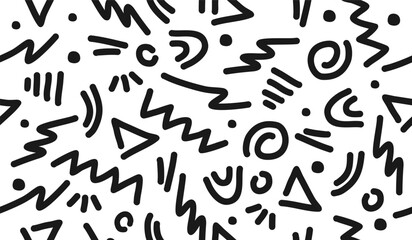 Abstract background with hand drawn pattern design