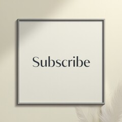 Subscribe word, subscription