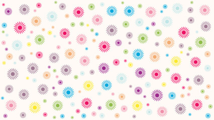 SEAMLESS DOODLE STAR SHAPES PATTERN TEXTURE COLORFUL TEMPLATE ABSTRACT BACKGROUND TRENDY DESIGN VECTOR