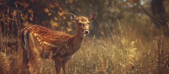 Fallow Deer In The Velvet