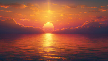 The morning sunlight penetrates through the green forest, with bright yellow flares, looking realistic and pleasing to the eyes.