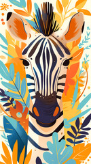 Obraz premium zebra vector illustration