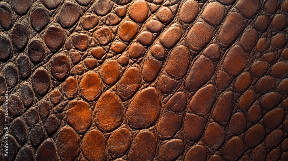Poster brown reptile skin texture for leather backgrounds ideal for various design projects and presentatio