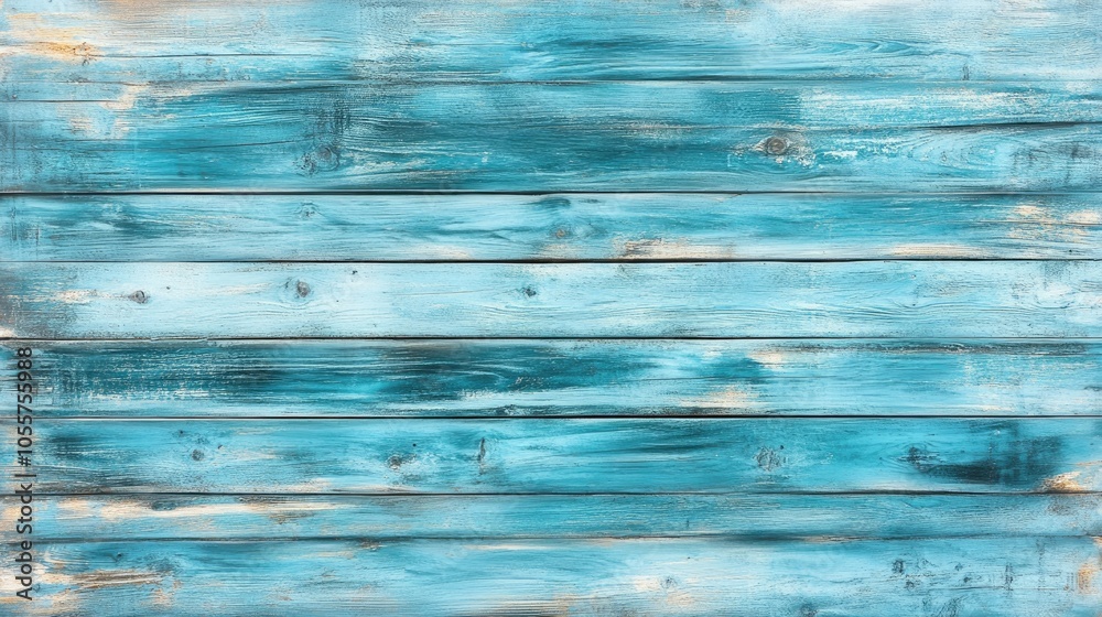 Aufkleber light blue weathered wooden texture with a painted teal rustic finish ideal for abstract designs in 